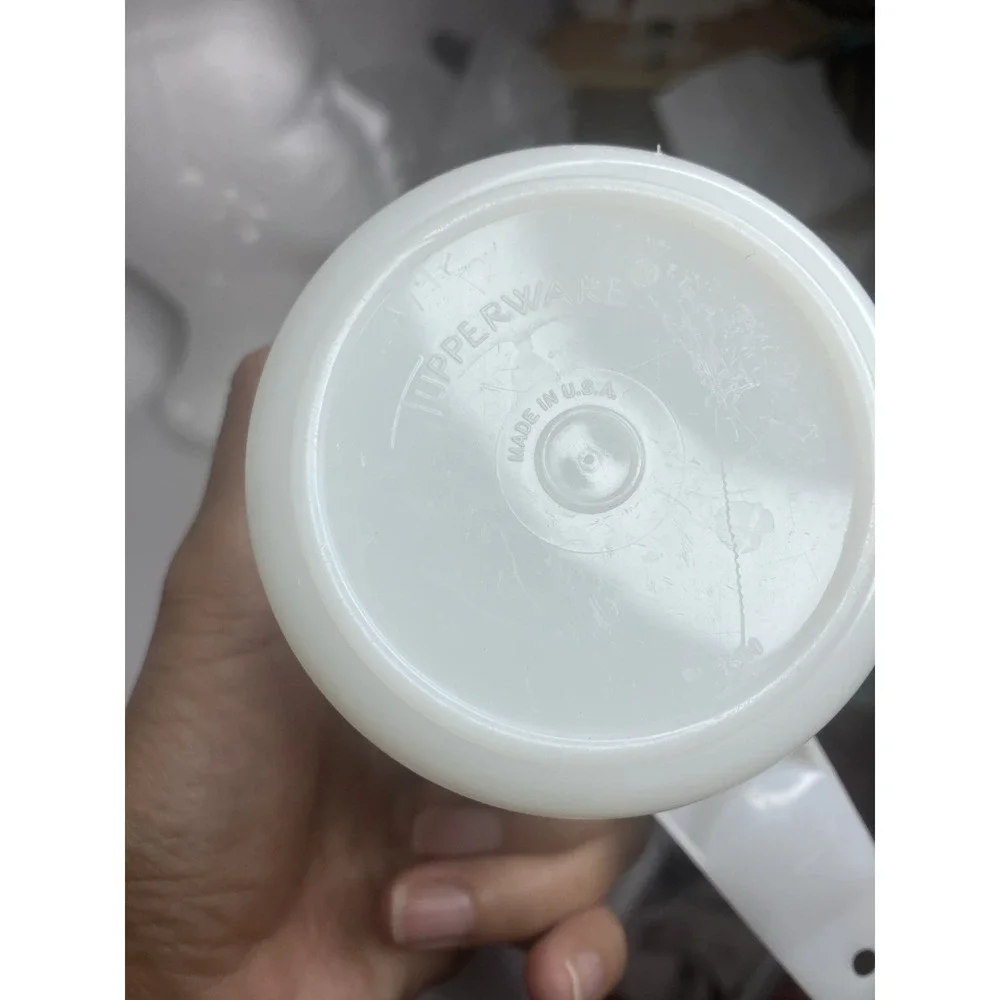 Vintage Tupperware Set Of 4 Nesting Measuring Cups Opaque White 761 762 763 764